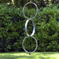 round design art work factory supplied stainless steel garden sculpture for hotel lawn decoration